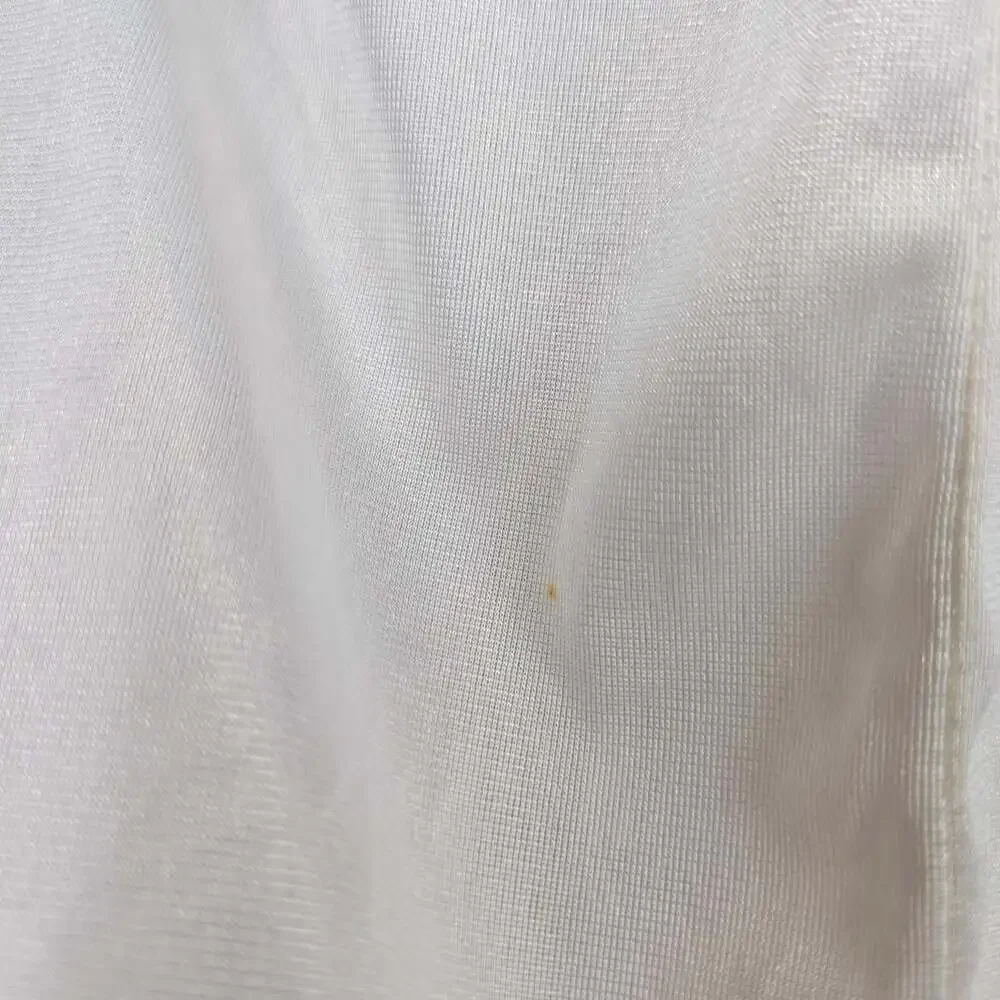 Vintage French Maid White Nylon Lace Full Slip Nightgown Lingerie 34 S Whimsy